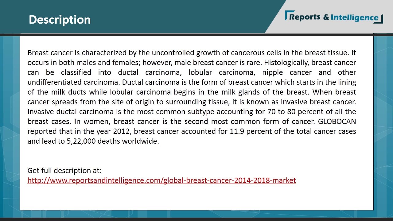 Global Breast Cancer Market 2014-2018
