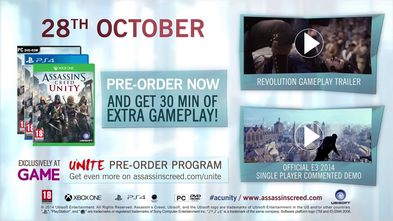 Assassin's Creed Unity - Story Trailer PS4 Xbox One