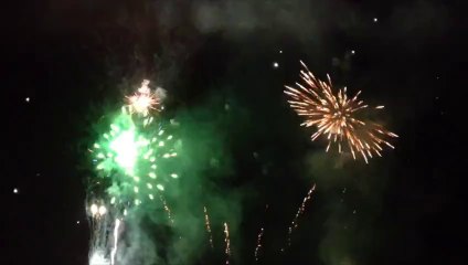 Luchon : feu d'artifice du 14 juillet 2014