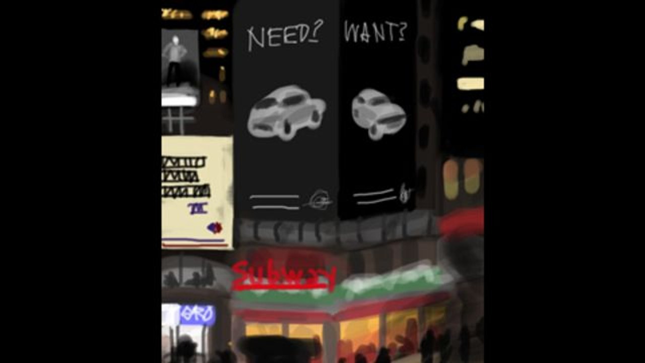 Sketchbook - Jorge Colombo Sketches A Corner Billboard