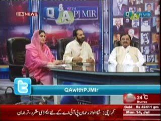Q & A with PJ Mir (Kya Hukumat Azadi March Aur Inqilab Se Chali Jaye Gi ??) 14 July 2014 Part-3