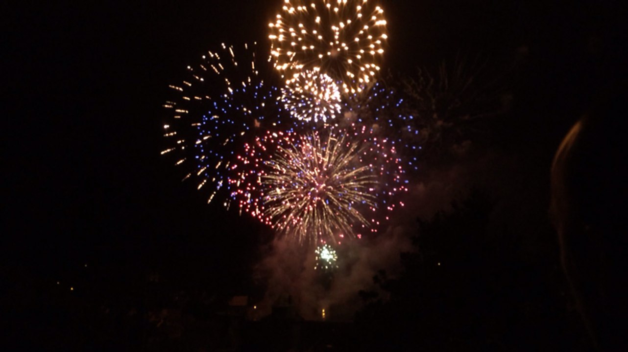 Le feu d'artifice à Fougères