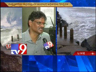 Beach erosion in Visakha coast due to high waves