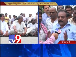 Gurukul residents oppose GHMC demolishes, demand justice