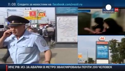 Moscow metro: Five dead and dozens injured in rush-hour derailment