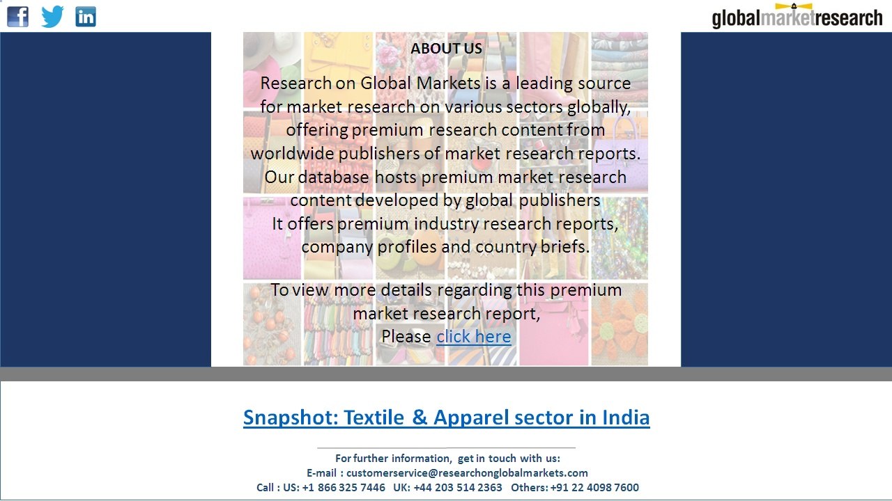 Textile market in India all set to grow with increased government initiatives