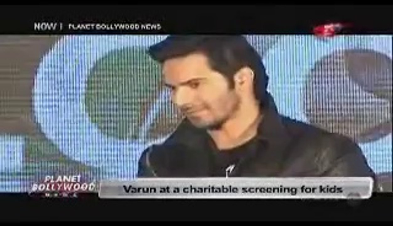 Varun At A Charitable Screening For Kids  15th July 2014