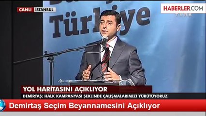 Demirtaş Seçim Beyannamesini Açıklıyor