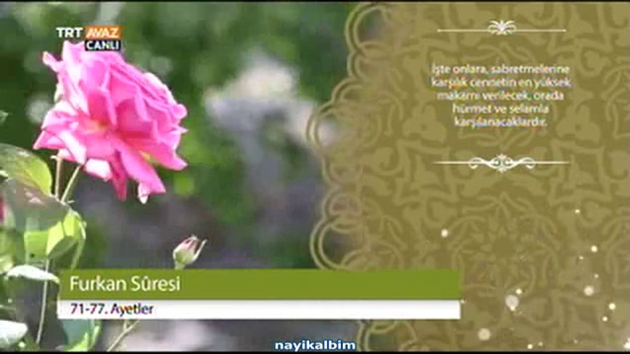 Hüsnü Doğan Furkan suresi Ramazan 2014