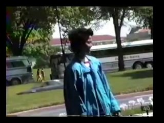 Grandma At Cherry Blossoms