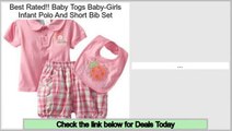 Last Minute Baby Togs Baby-Girls Infant Polo And Short Bib Set