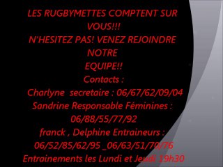 RUGBY FEMININES AMPUIS ASACR