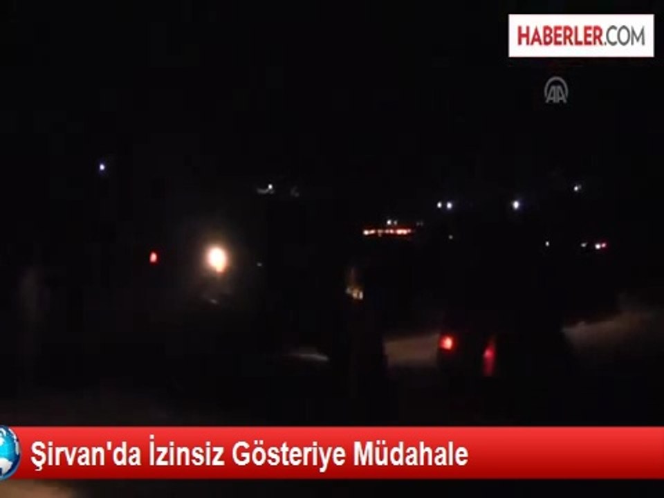 Siirt'te Karakol Eylemcileri Askerle Çatıştı