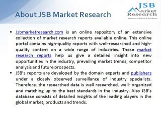 JSB Market Research: Food Traceability Market (Tracking Technologies)
