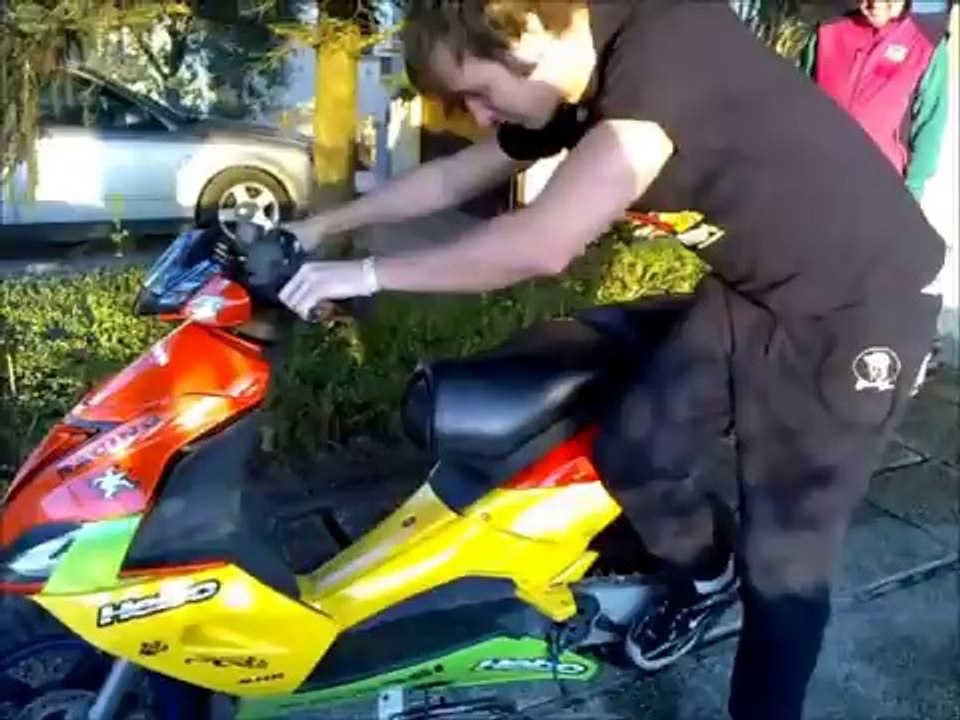 Prima accensione Aprilia Sr R Factory MHR Team Hebo Polini di Lore by lory GT