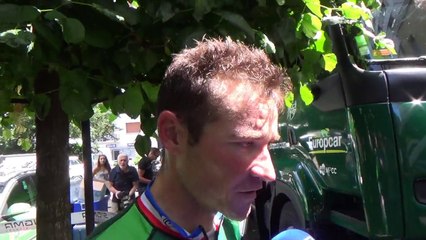 A Besançon, Thomas Voeckler parle de la 1ère journéd de repos du Tour 2014