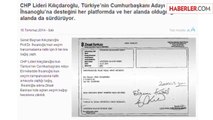 Kılıçdaroğlu, İhsanoğlu'nun Hesabına 9 Bin Lira Bağışladı