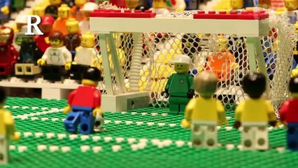 David Luiz free kick & Neymar injured _ Brazil vs Colombia World Cup 2014 _ Brick-by-brick