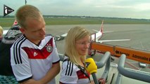 Les joueurs allemands accueillis en héros à Berlin