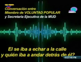 López "estaba buscando publicidad", revelan en audio de VP y MUD