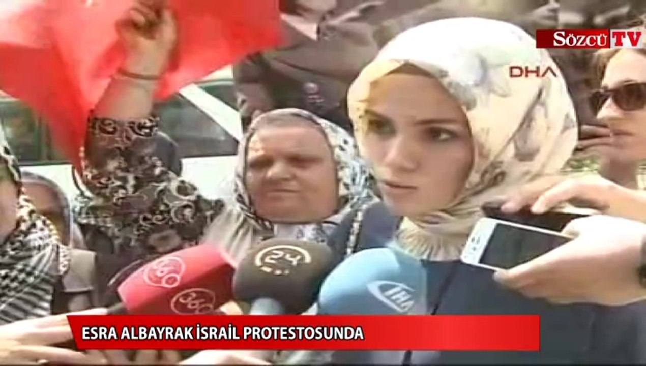 Tayyip Erdoğan'ın kızı İsrail protestosunda