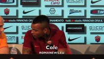 Ashley Cole si presenta alla Roma in conferenza stampa