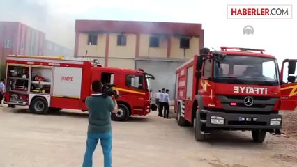 Denizli'de fabrika yangını