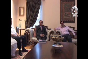 Manzor Watto Press talk in New York at PPP USA president Shafqat Tanveer residence
