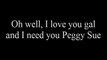 Buddy Holly Peggy Sue with Lyrics