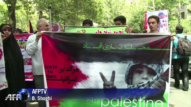 Téhéran: manifestation en soutien aux Palestiniens de Gaza