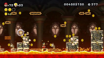 New Super Mario Bros. U - Mines Candi - 6-Château : Château Chenille de Roy
