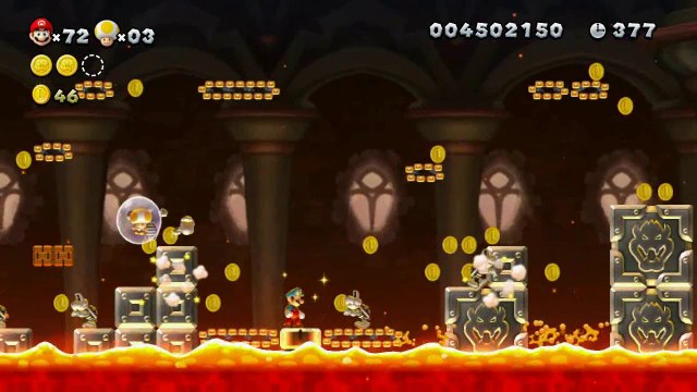 New Super Mario Bros. U - Mines Candi - 6-Château : Château Chenille de Roy
