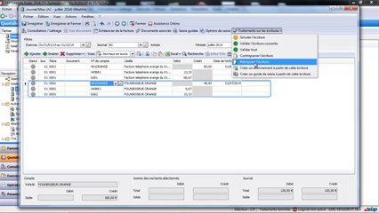 EBP Compta Pratic 2014 : La saisie par journal