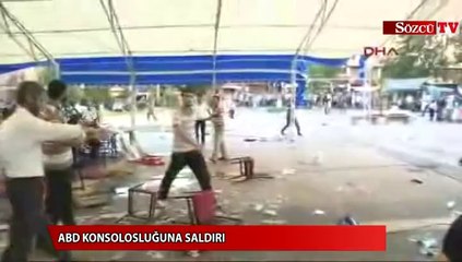 ABD konsolosluğuna saldırı