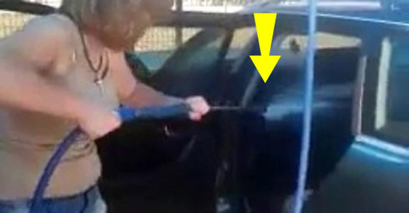 Portuguese Woman Washing Husband's Audi... FAIL!