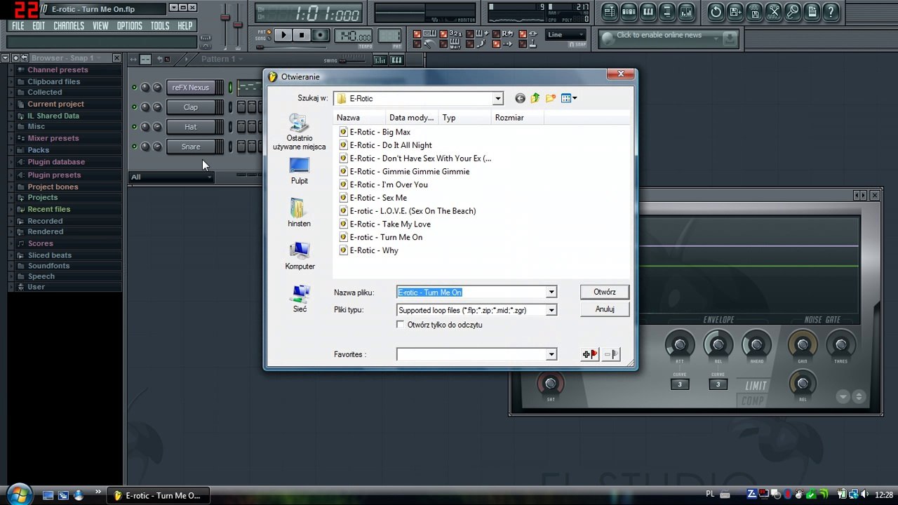 E-Rotic Melodies In Fl Studio + flp