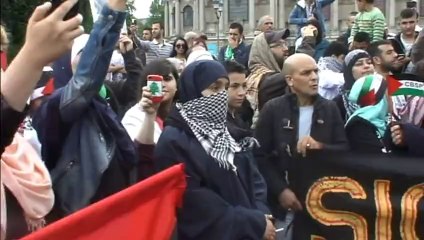 1/4-Lille,13 Juillet 2014. Non aux massacres en Palestine!