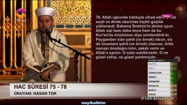 Hasan Tok Hac Suresi Ramazan 2014