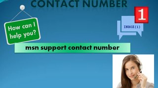 MSN Support 1-877-225-1288