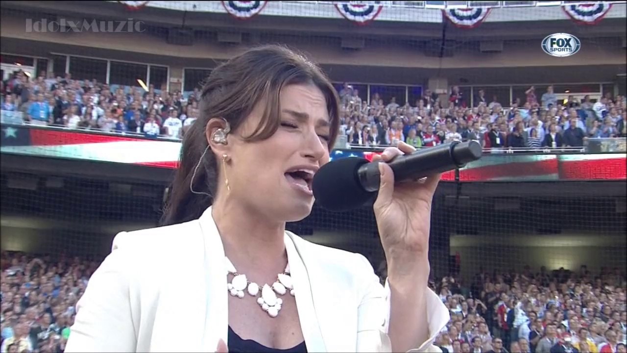 [HD] Idina Menzel - National Anthem - 2014 MLB All Star Game
