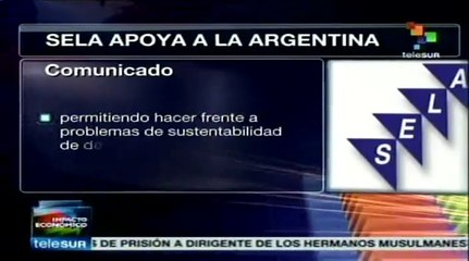 SELA respalda reestructuración de la deuda soberana de Argentina