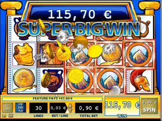Kindom of the Titans Slot - Freespin Feature - Super Big Win (164x Bet)