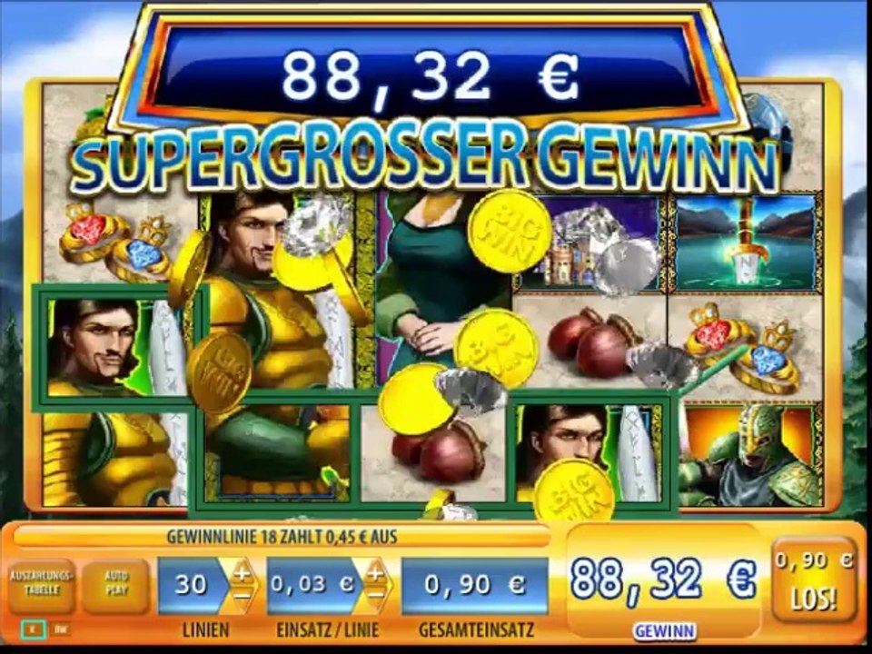 Lancelot Slot - 20 Freespins - Super Big Win (108x Bet)