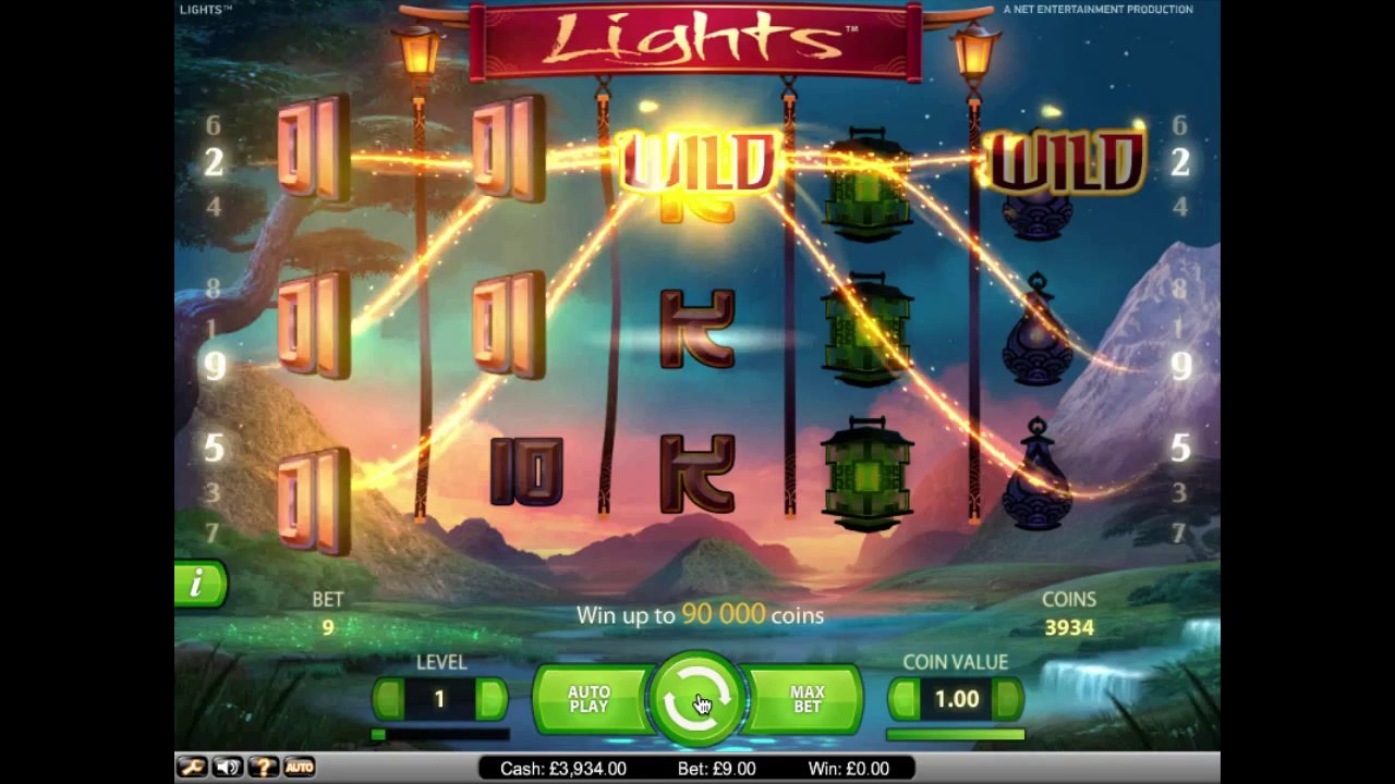 Lights Online Slot Machine - NetEnt