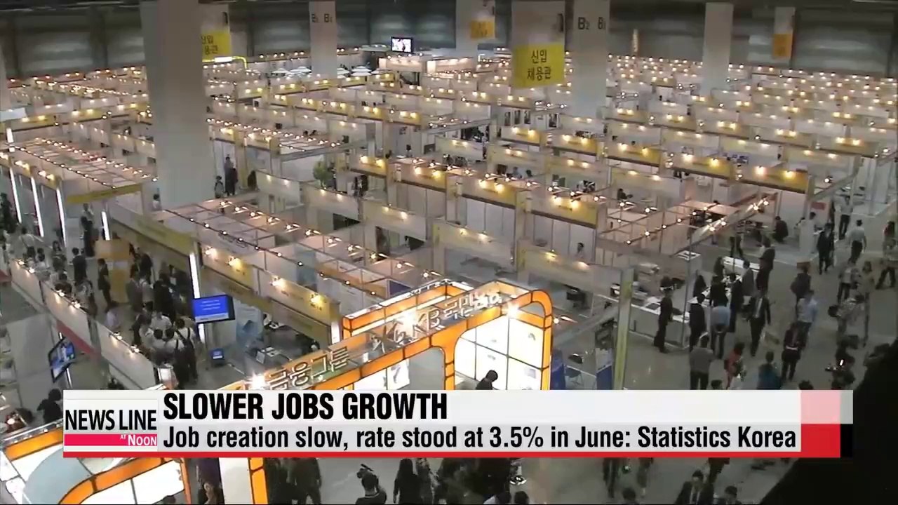 Korea's jobless rate stood at 3.5% in June Statistics Korea