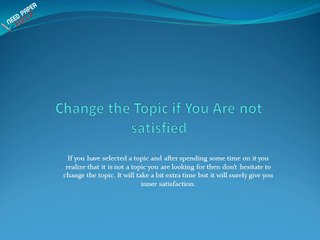 How You Can Select a Perfect Topic for Your Paper