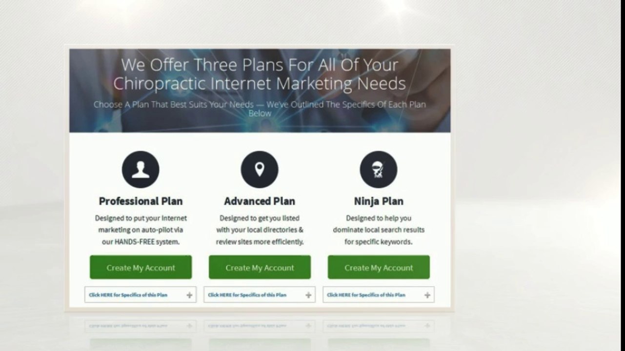 Chiropractic Websites Built And Optomized For Chiropractors Customers!