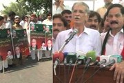 Dunya news-KP CM leads protest against load shedding