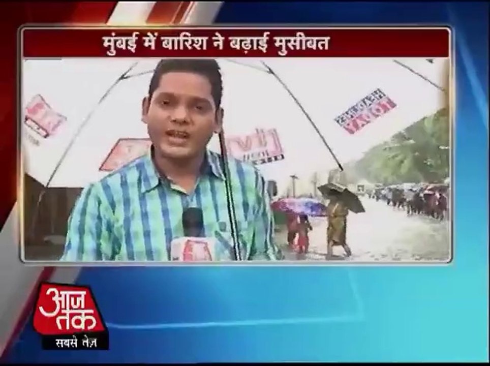 Monsoon leaves Mumbai wet and water-logged