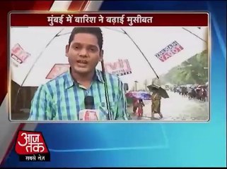 Monsoon leaves Mumbai wet and water-logged